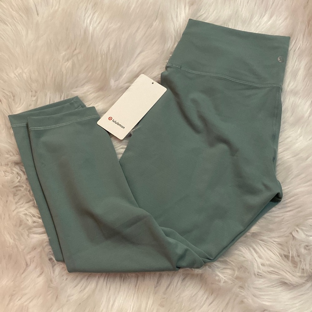 Lululemon, Wunder Train HR Crop 23”, Misty Glade, size 12